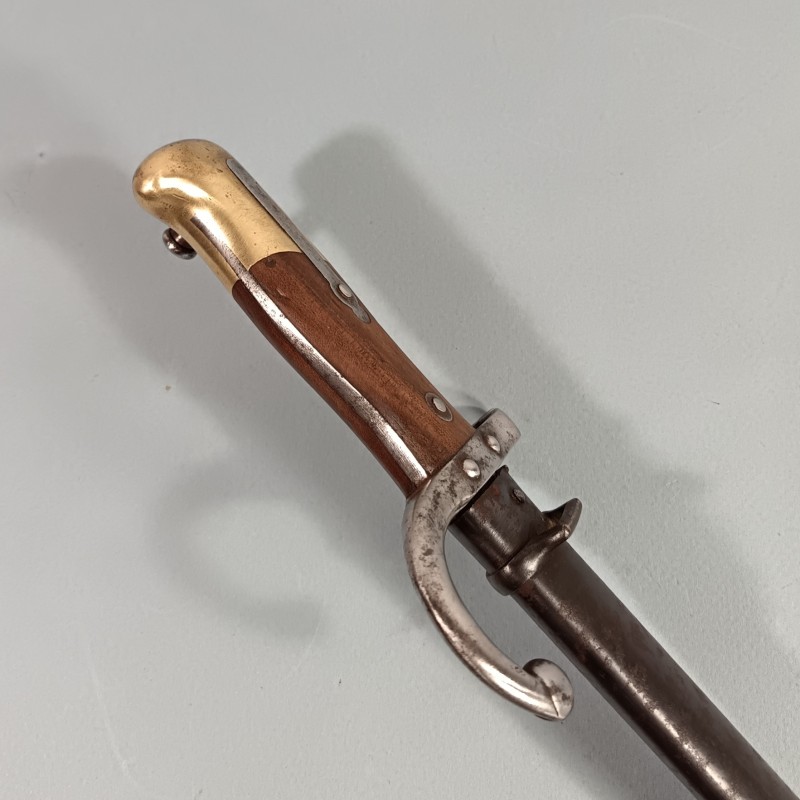 BAIONNETTE POUR FUSIL GRAS FRANCAIS MODELE 1874 AU MEME NUMERO MANUFACTURE D'ARMES DE ST ETIENNE JANVIER 1880